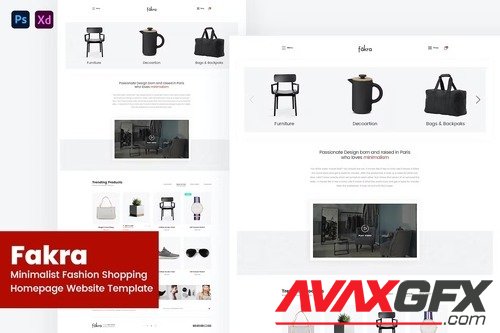 Fakra - Minimalist Fashion Shopping Website Design AQPVPMS