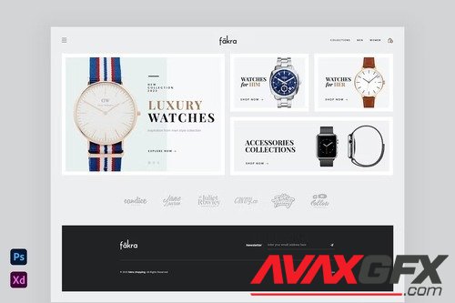 Fakra - Watches & Jewellery Website Design 
