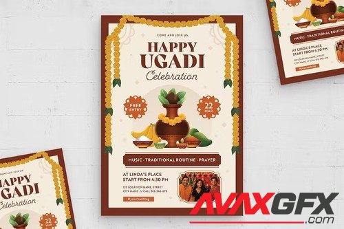 Ugadi Flyer Template