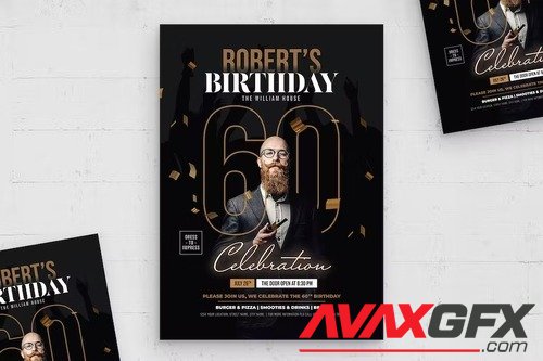 Birthday Party Flyer Template 