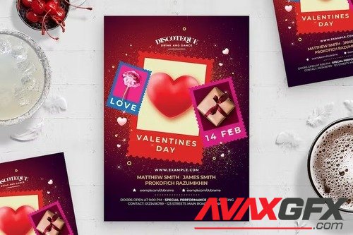 Valentines Day Flyer Template 