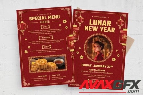 Chinese New Year Flyer Template 