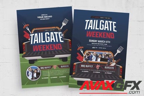 Tailgate Football Party Flyer 