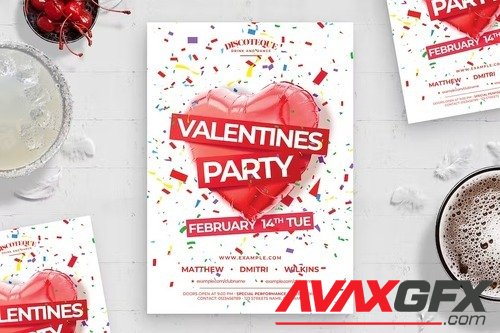 Valentines Flyer Template