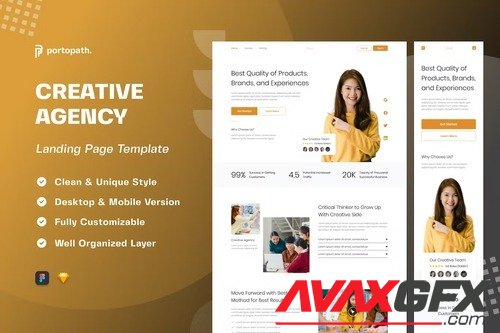 Hive - Creative Agency Landing Page BB2MAYQ