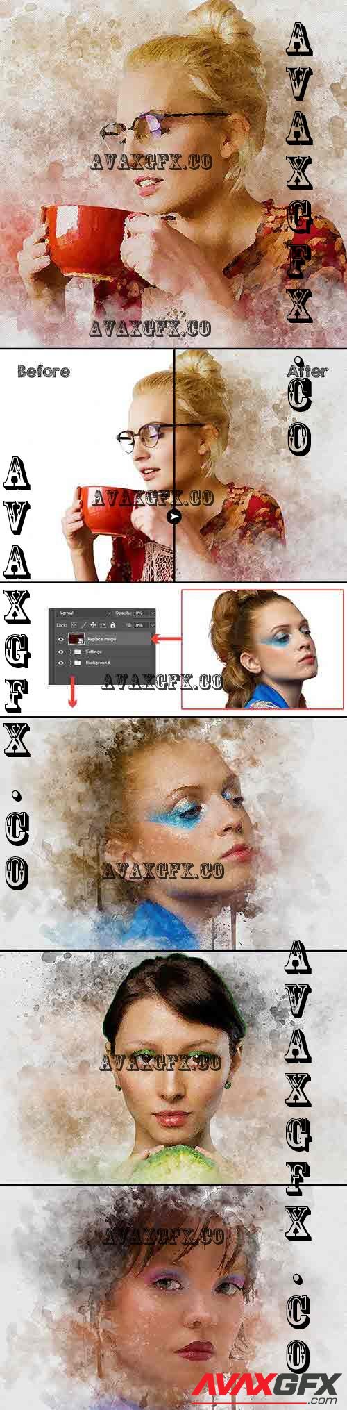 Watercolor Effect Photoshop - 41977108
