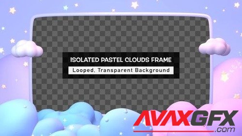 Isolated Pastel Clouds Frame 41749261