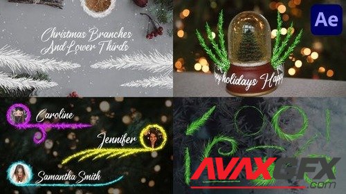 Christmas Branches And Lower Thirds for After Effects 42265253