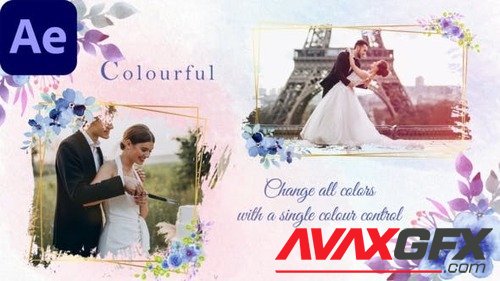 Floral Wedding Slideshow || Wedding Photo Slideshow 41845445
