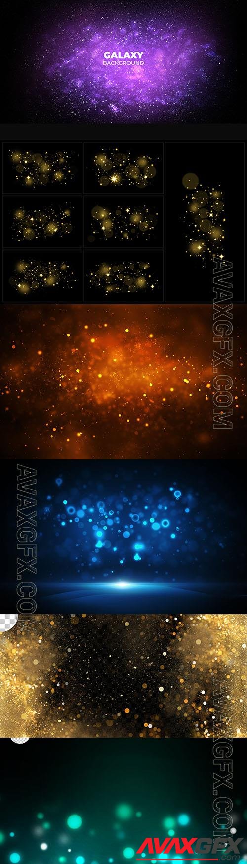 PSD abstract background design, bokeh lights