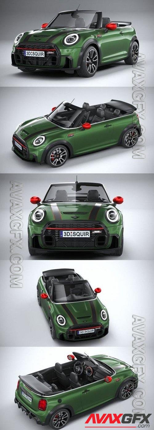 Mini Cooper JCW Convertible 2022 3D Model