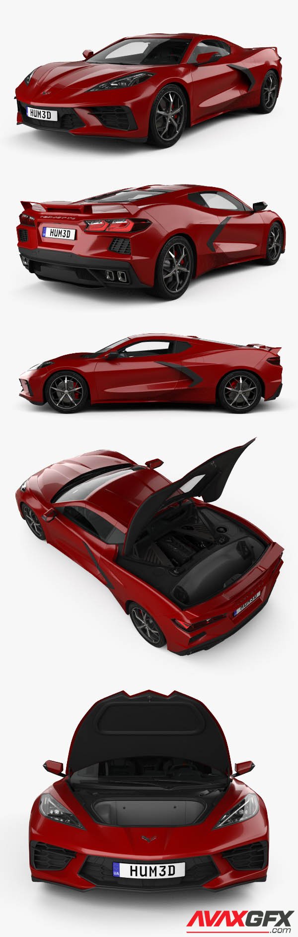 Chevrolet Corvette Stingray with HQ interior and engine 2022