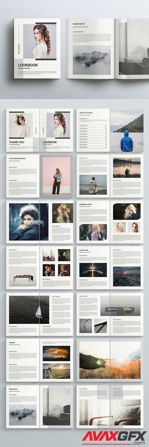 Adobestock - Lookbook Magazine Layout 522555289