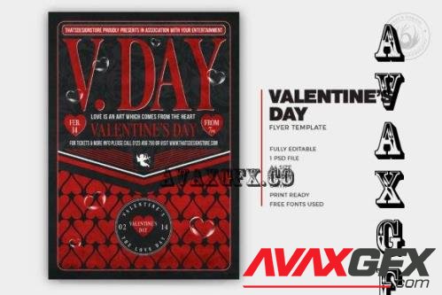 Valentines Day Flyer Template V28 - 10970806