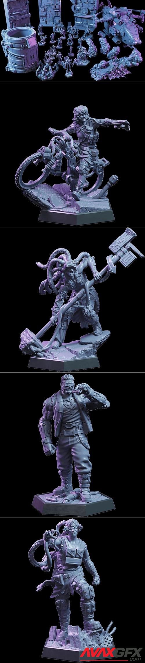 Loot Studios Sci-fi Miniatures - Overclock Crisis and Christmas bonus December 2022 – 3D Print