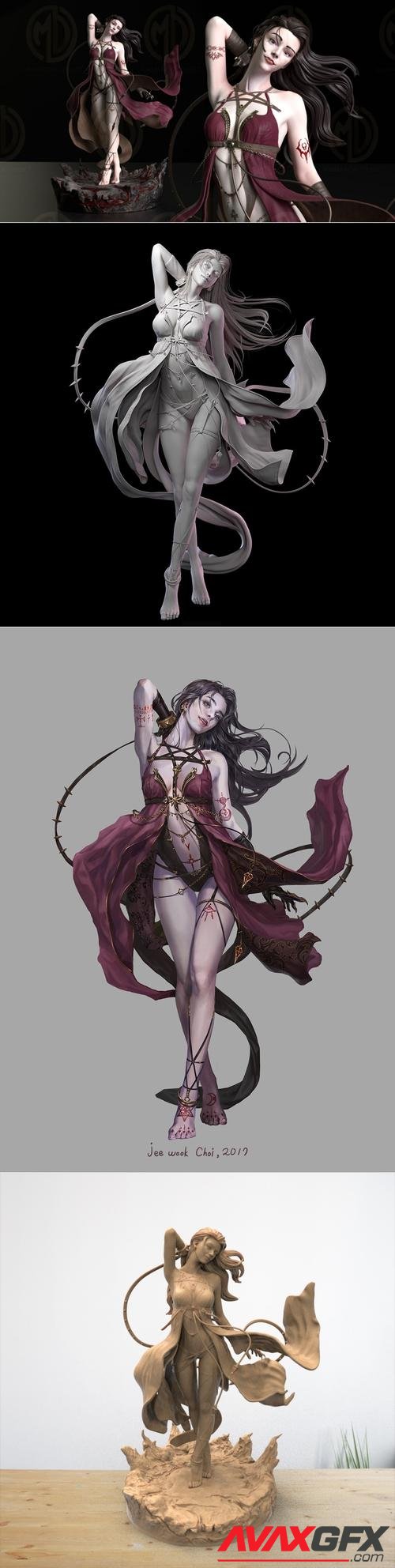 Jeewook Choi - Fantasy Vampire Girl – 3D Print