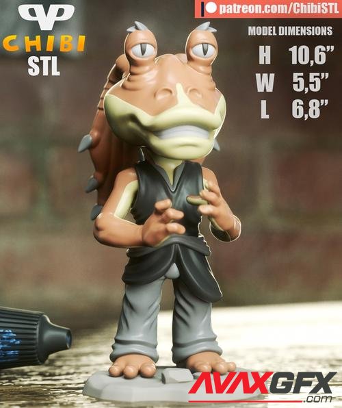 3DXM - Jar Jar Binks Chibi – 3D Print