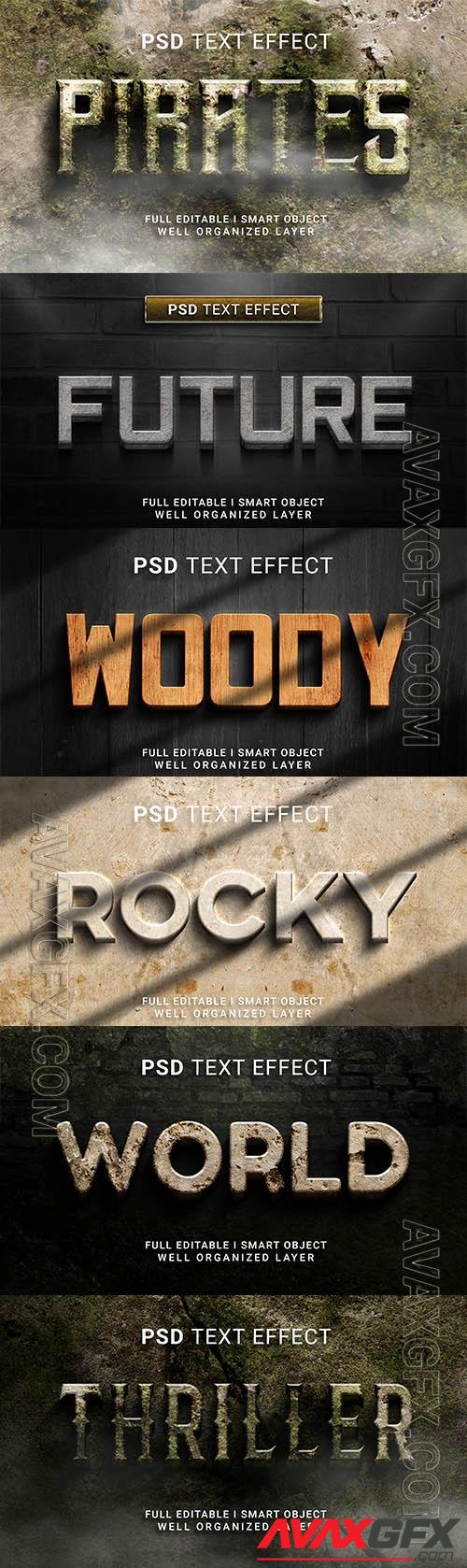 Psd style text effect editable set vol 63