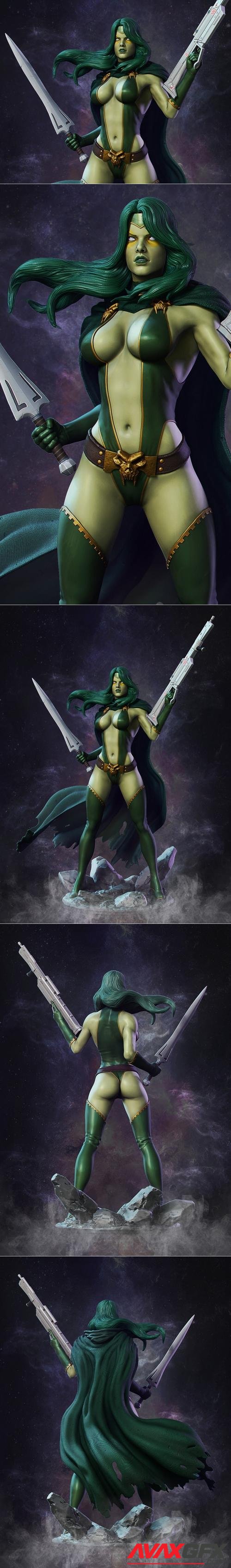 Gamora - Guardians of the Galaxy Statue – 3D Print