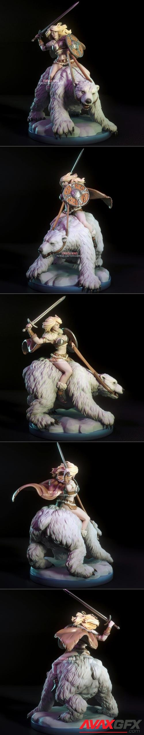 Hilde the Barbarian - Torrida Minis – 3D Print