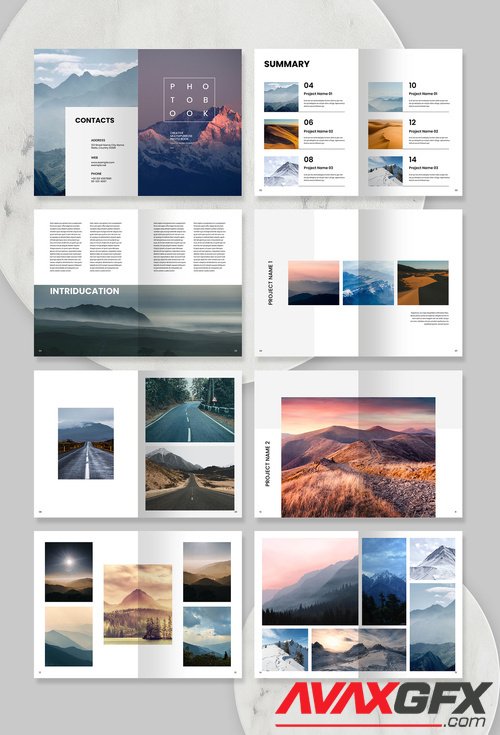 Adobestock - Photobook Layout 516405872