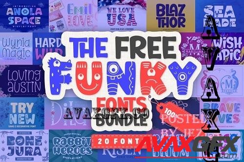 The Free Funky Fonts Bundle - 20 Premium Fonts