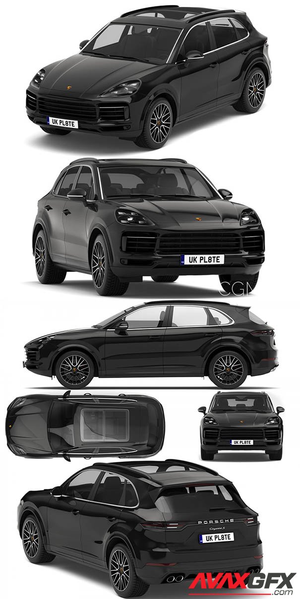 Porsche Cayenne S 2019  3D Model