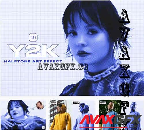 Y2K Halftone Art Effect - TAC4YZ5