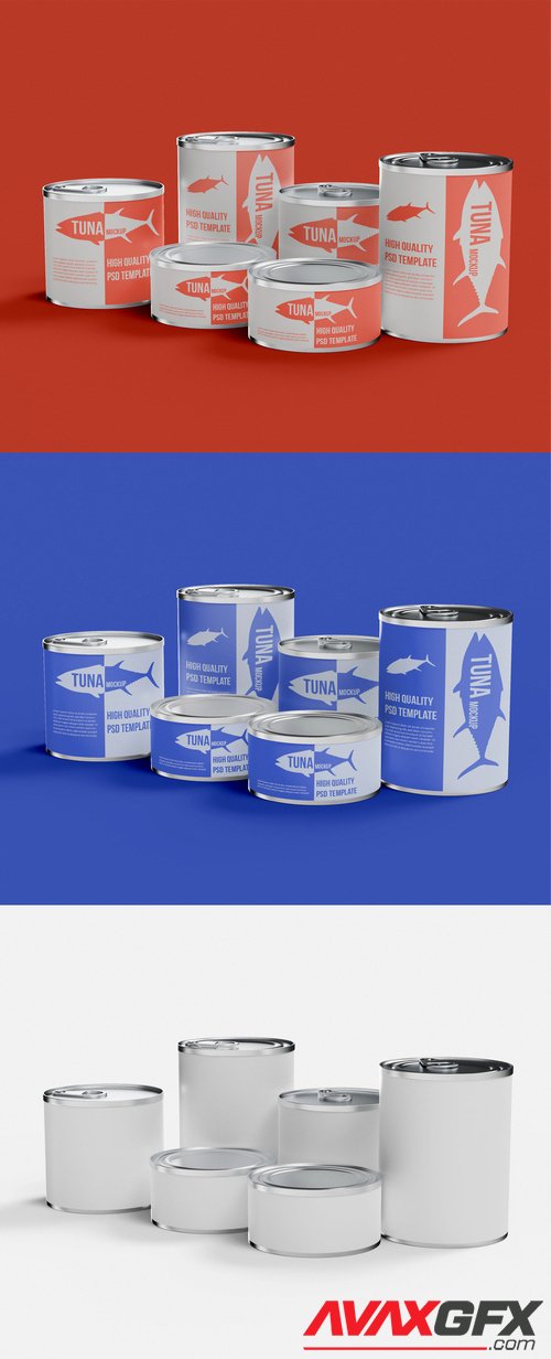 Adobestock - Tuna Packaging Mockup 527709072