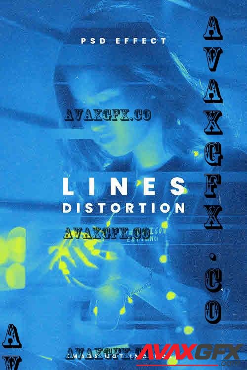 Lines Distortion Photo Effect - MYQW2EQ