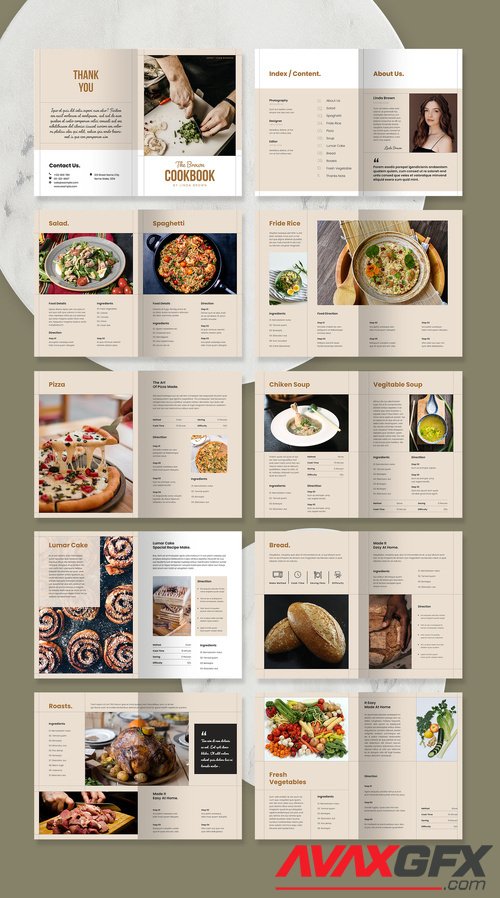 Adobestock - Cookbook Layout 516622330