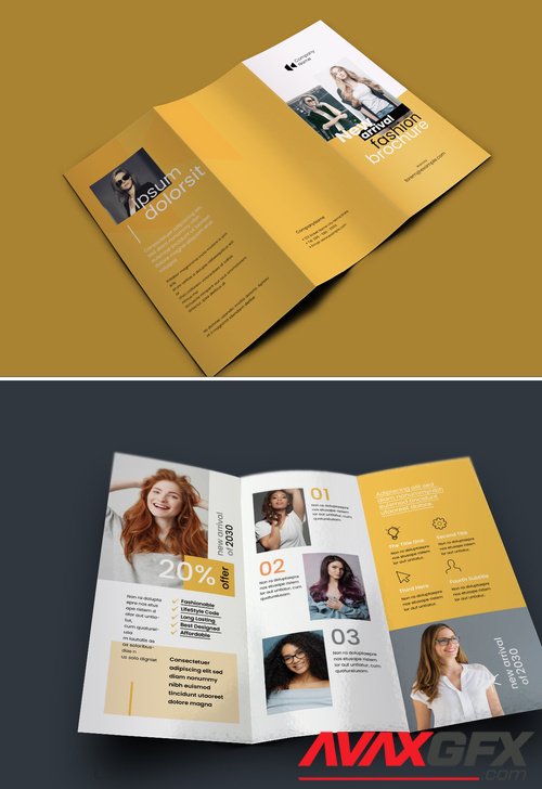 Adobestock - Fashion Trifold Brochure 516638198