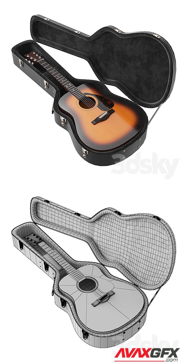 Guitar Case 3D Model