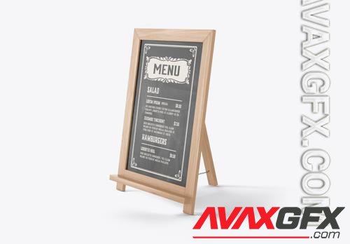 PSD restaurant menu board mockup