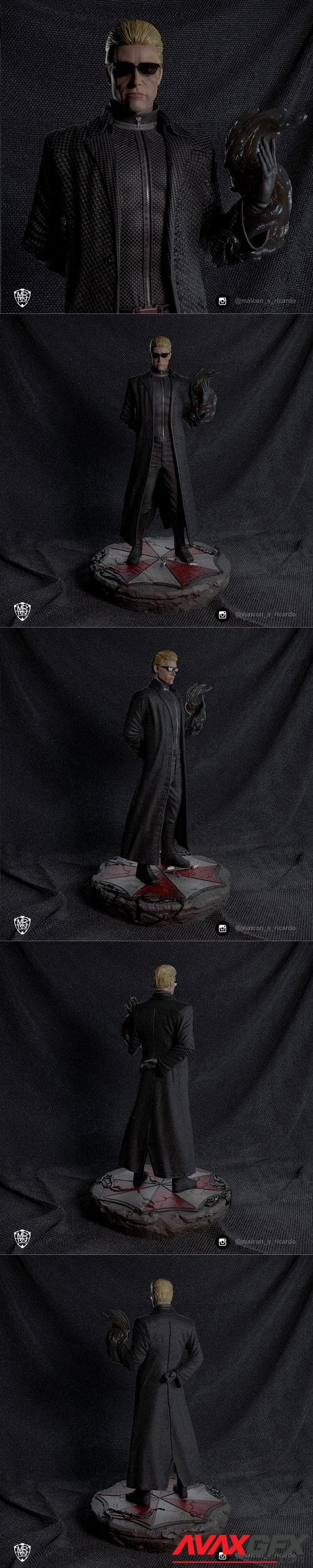 Albert Wesker - Resident evil 5 fanart statue – 3D Print