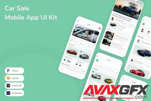 Car Sale Mobile App UI Kit 7HWE8LX