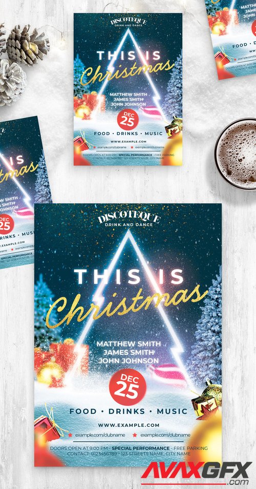Adobestock - Christmas Party Flyer Poster 532852016