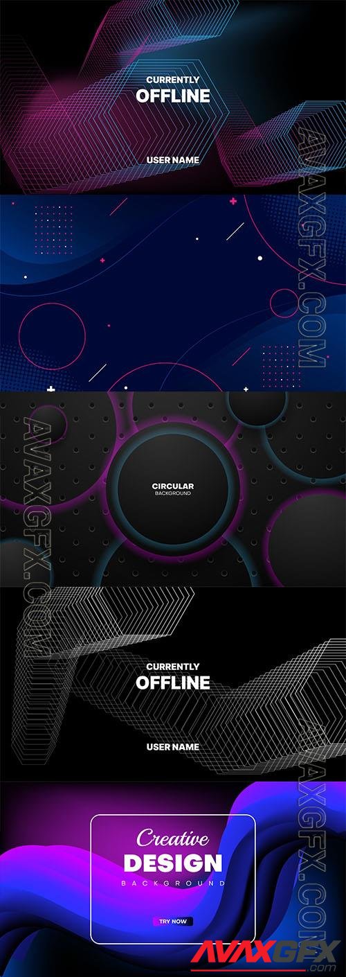 Abstract background vector illustration vol 12