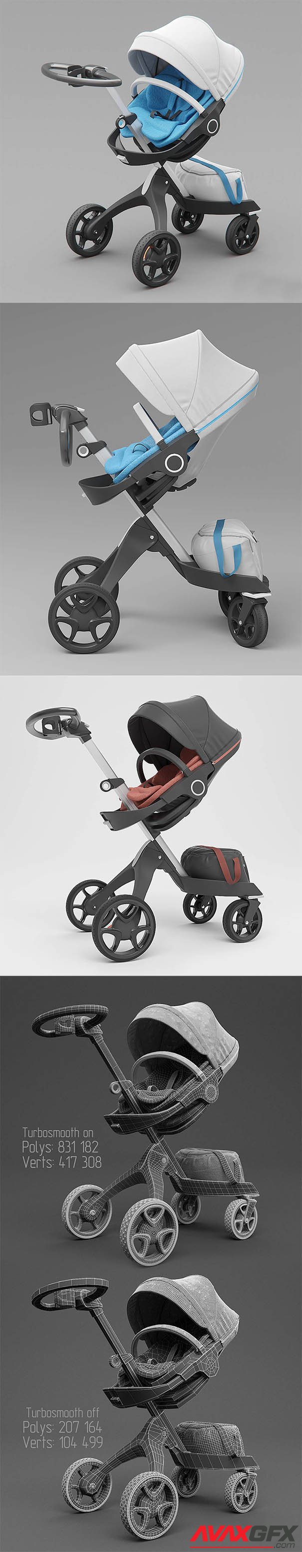 Stokke Xplory Stroller 3D Model