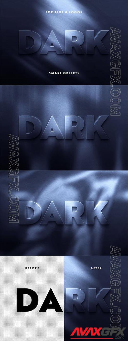 Dark Text Effect Psd