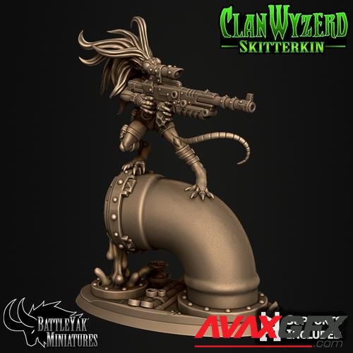 Battle Yak Miniatures - Clan Wyzerd Skitterkin - Shadowkin – 3D Print