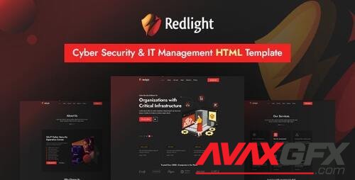 Redlight | Cyber Security & IT Management HTML Template 39504775