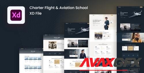 Flynext - Private Jet Aviation XD Template 36729797