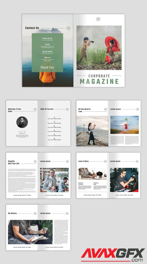 Adobestock - Corporate Magazine Layout 517027364