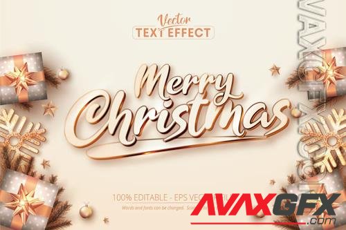 Merry Christmas - Editable Text Effect, Font Style vol 2