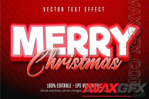 Merry Christmas - Editable Text Effect, Font Style vol 7