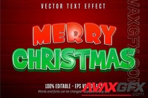 Merry Christmas - Editable Text Effect, Font Style vol 6