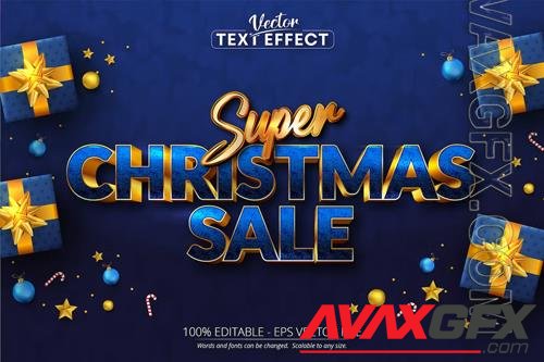 Christmas Sale - Editable Text Effect, Font Style