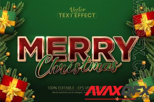 Merry Christmas - Editable Text Effect, Font Style vol 3