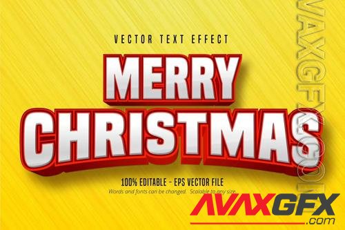 Merry Christmas - Editable Text Effect, Font Style vol 4